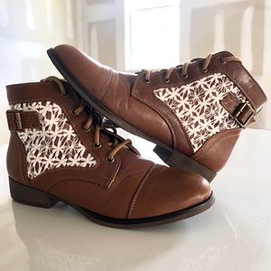 Madden Girl Brown Lace Boots